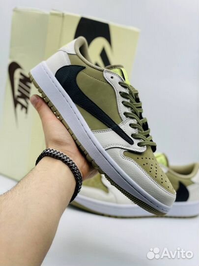 Кроссовки Nike air jordan 1 travis scott golf