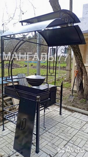 Мангал с крышей