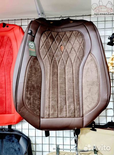 5D чехлы для автомобильных сидений коричневые