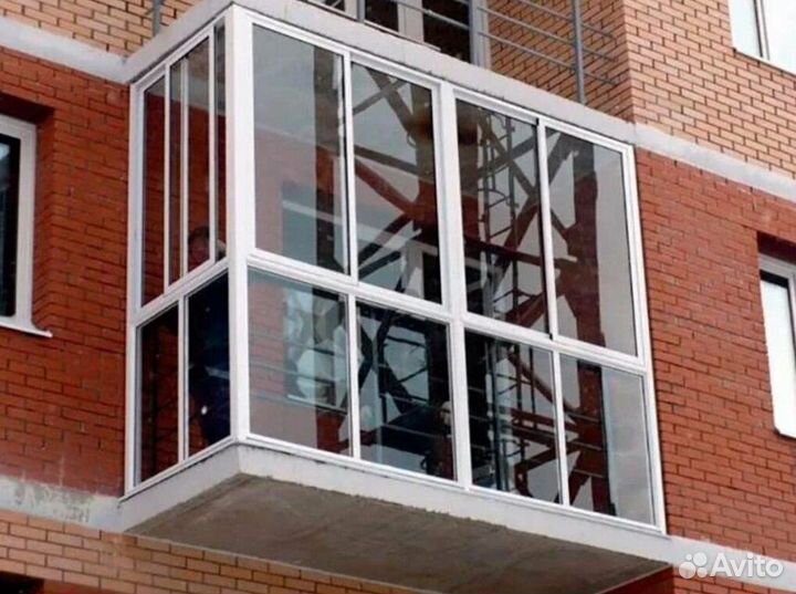 Остекление балконов и лоджий в рассрочку R6934
