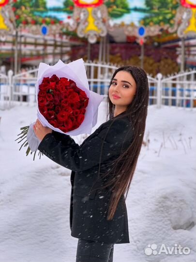 25 роз красные