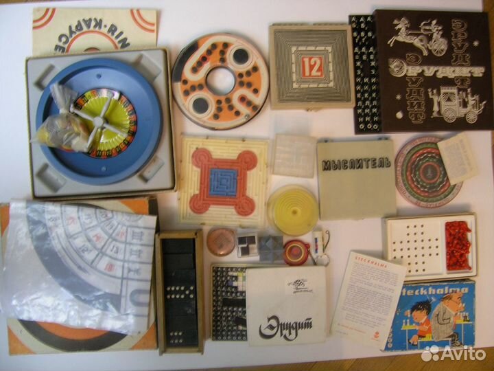 Настольные, карманные игры, головоломки СССР