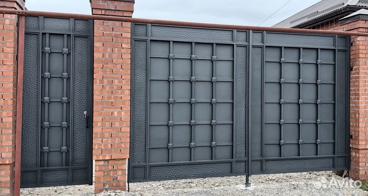 Ворота распашные, откатные, кованные, деревянные