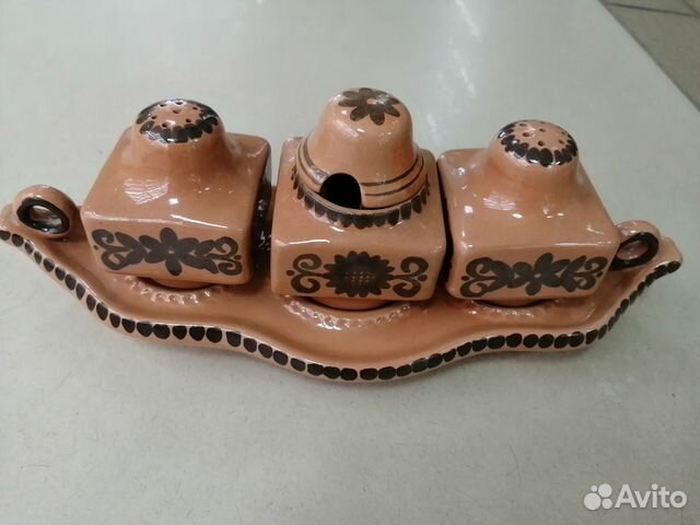 Набор для специй на подставке керамический