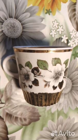 Кружка,Бокал Песочное цветы