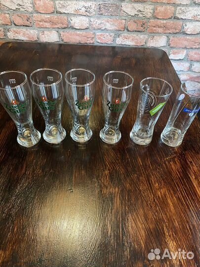 Бокалы для пива 0.5 л и 0.33 л