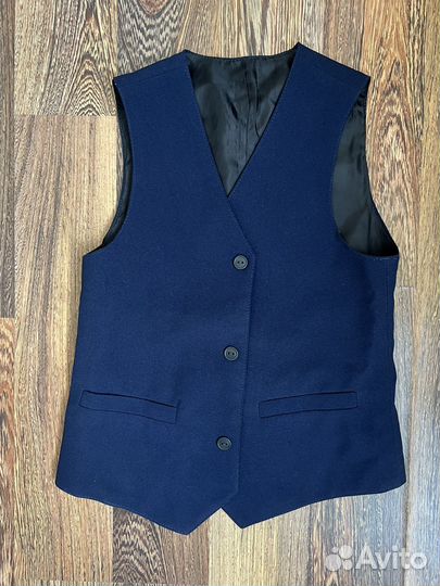 Школьный костюм для мальчика синий + туфли