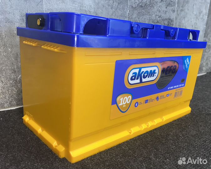 Аккумулятор 100 ач akom EFB