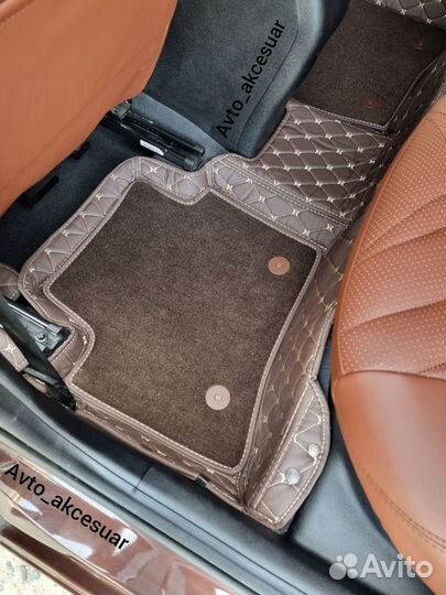 Чехлы Kia Rio4 / Solaris2 - LADA Vesta Коричн Akс