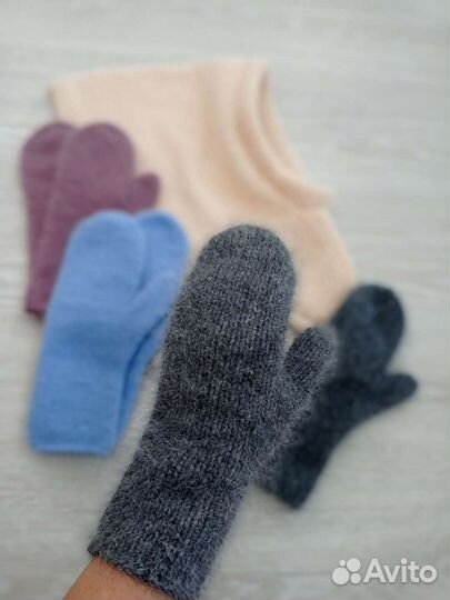 Вязаные варежки