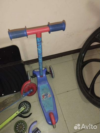 Самокат детский трехколесный бу