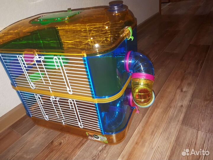 Клетка для хомяка 2х этажная (+)