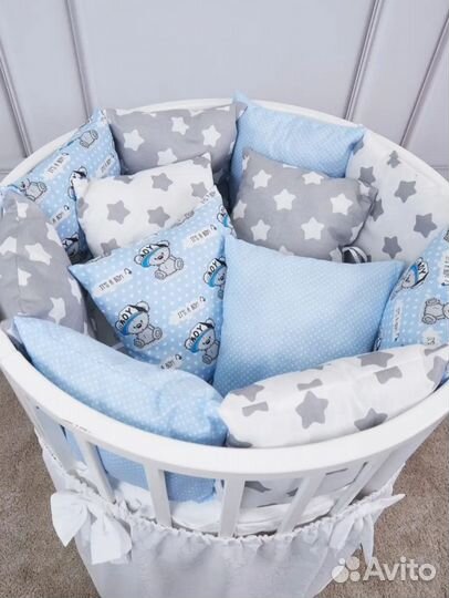 Бортики в детскую кроватку