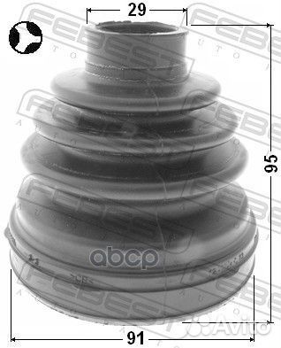 Пыльник шрус внутренний (91X95X29) комплект TOY