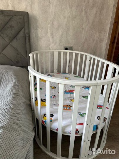 Детская кроватка круглая