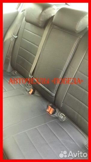 Чехлы Volkswagen Golf 5 из экокожи чёрные Классика