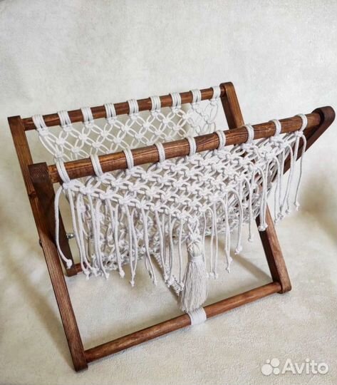 Журнальница макраме органайзер фотореквизит