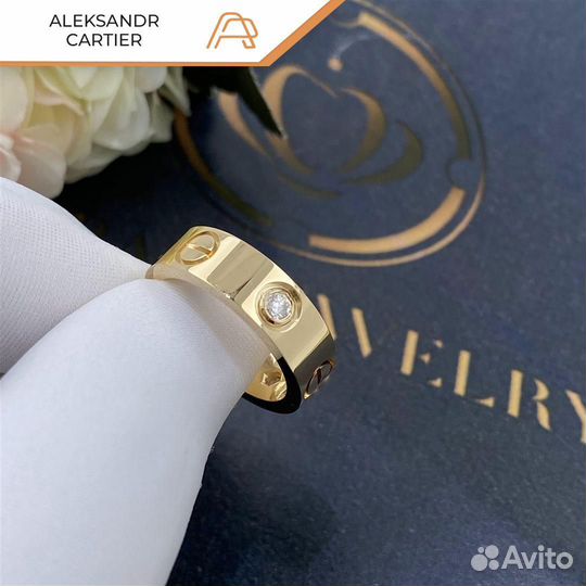 Кольцо Cartier Love, 3 бриллианта 0,31ct