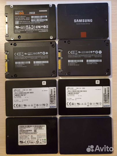 SSD 250 256 512 GB Samsung 850 PRO 860 EVO Micron
