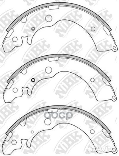 FN5524-nibk колодки барабанные з Honda Accord