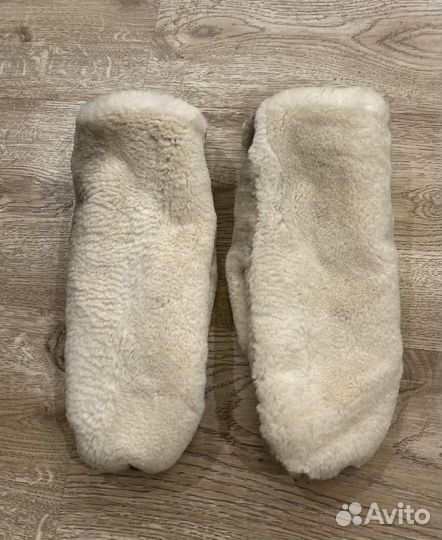 Варежки из натурального меха