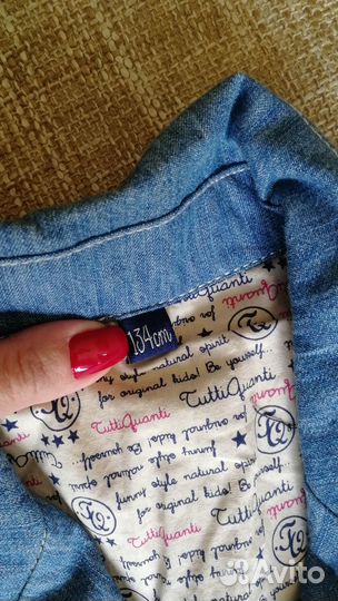 Пиджак джинсовый на мальчика 134