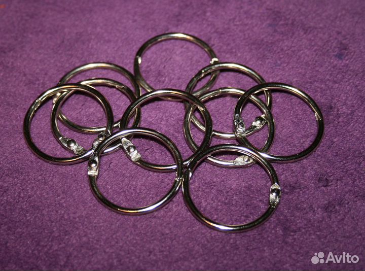 Разъемные кольца, 3 см, 10 шт