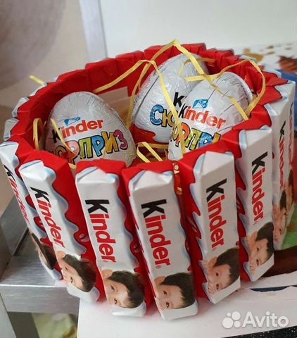 Торт из киндеров, конфет