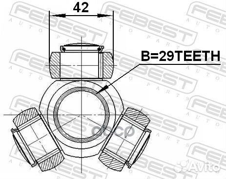 Трипоид 29X42 alfa romeo mito 2008-2011 2516-box3