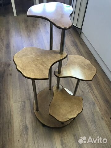 Подставка для цветов напольная деревянная