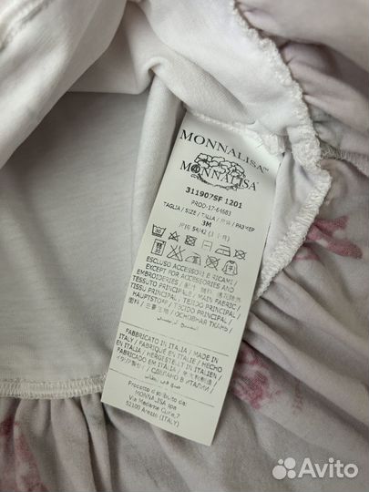 Футболка/платье monnalisa на девочку 62/68