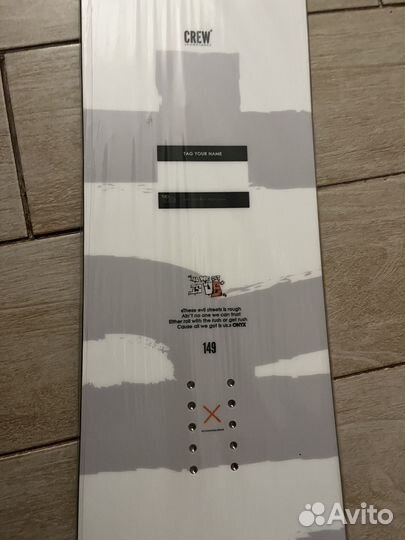Crew сноуборд новый
