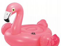 Круг пляжный большой розовый фламинго