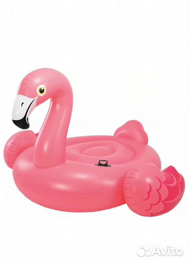 Круг пляжный большой розовый фламинго