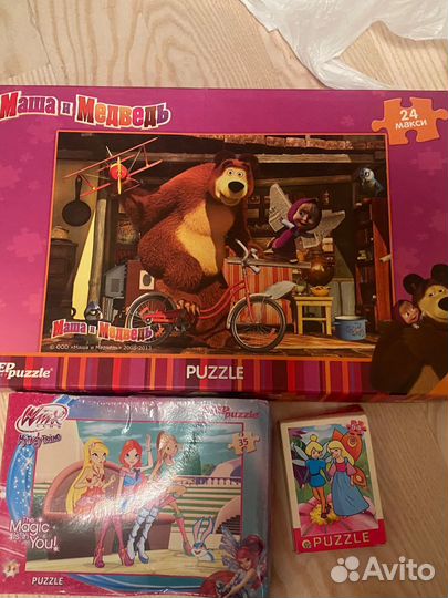 Отдаю игрушки и пазлы