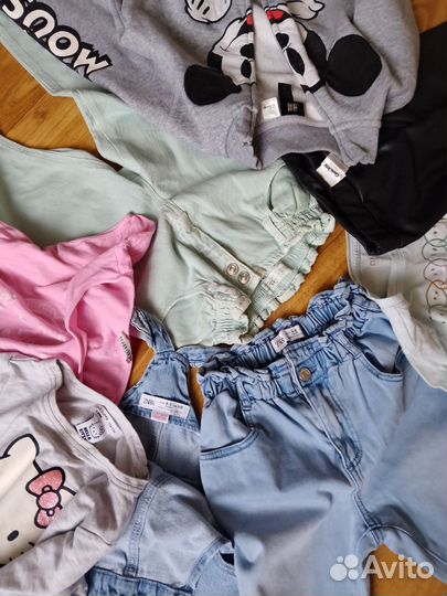 Брендовый пакет вещей на весну 104-110р, Зара, нм