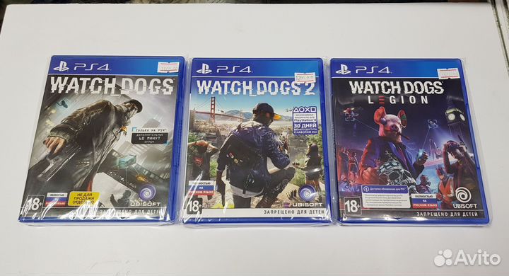 Watch Dogs 1, 2,3 PS4/ PS5