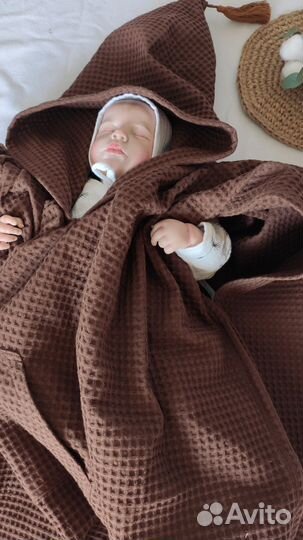 Полотенце из крупной греческой вафли ячейки 14 см