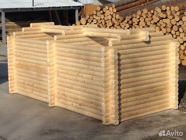 Сруб Бюджетной Бани 3.0х6.0м. из бревна