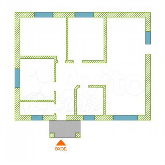 Коттедж 100 м² на участке 5 сот.