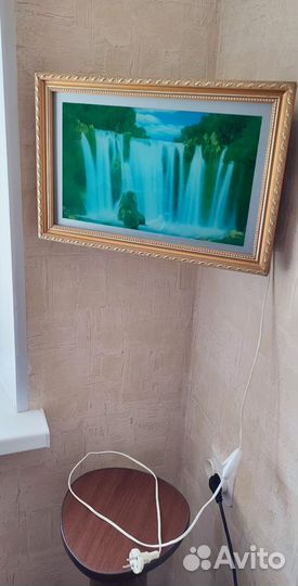 Картина водопад с подсветкой и звуком