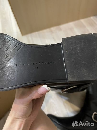 Сапоги трубы zara