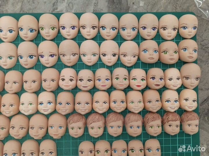 Личики для ватных игрушек