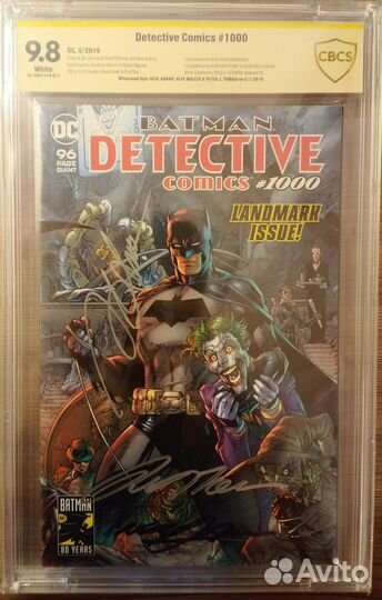 Detective comics #1000 cbcs 9.8 signed: Neal Adams