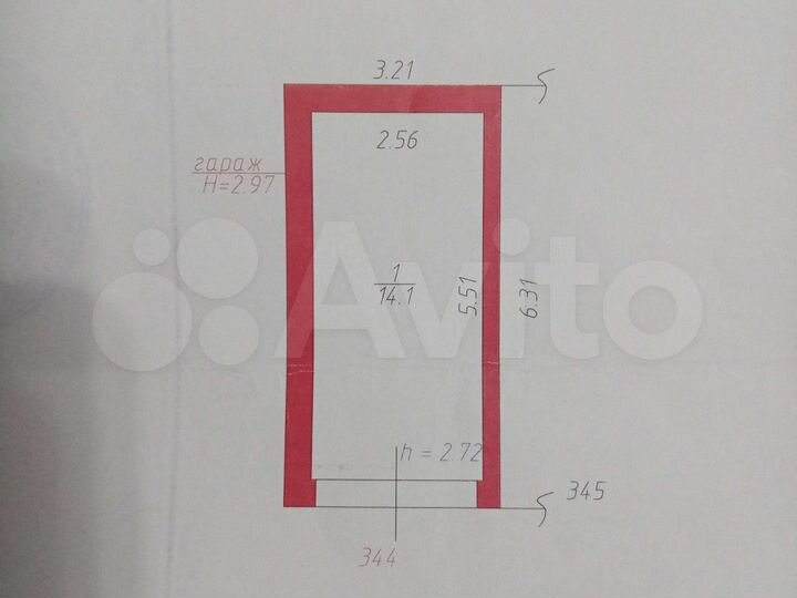 Гараж, 14 м²