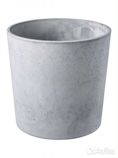 Кашпо икеа новый 24x26 см, светло-серый