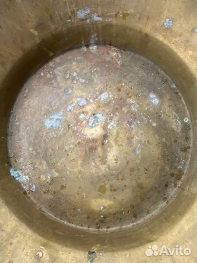 Латунный таз для варенья Кольчугино антикварный