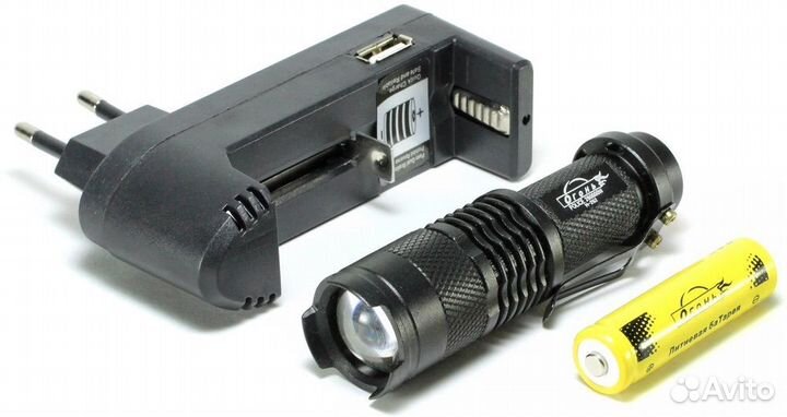 Ноовый Аккумуляторный фонарь Огонь H-262 Police