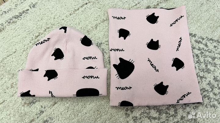 Шапка и снуд на девочку 2-3 года