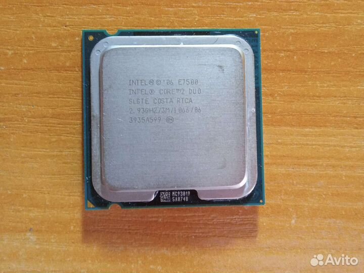 Процессор intel core 2 duo E7500